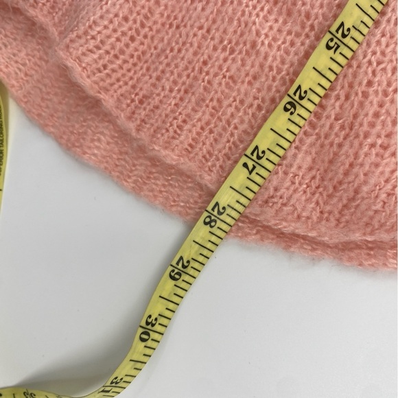 Anthropologie Wooden Ships Pink heart Oversized Lightweight Sweater size S/M - Picture 2 of 8